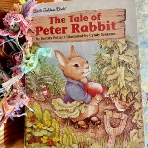 Peter Rabbit Little Golden Book Handmade Junk Journal
