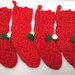 Vintage Crochet Christmas Stockings, Yarn Stockings, Handmade Christmas Stockings, Granny Stockings