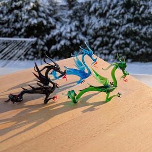 Lampwork Glass Dragon Figur: Jahr des Drachen Sammler Geschenk