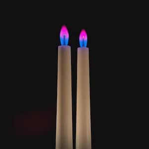 Close-up of romantic pink flame candles producing vivid pink flames, handmade for science fans, witches, and love manifestation.