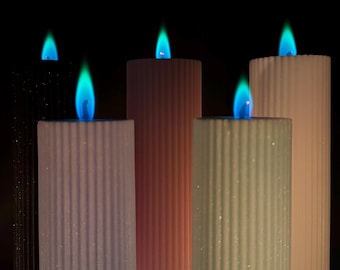 Aurora LUX Ribbed Pillar Candle
