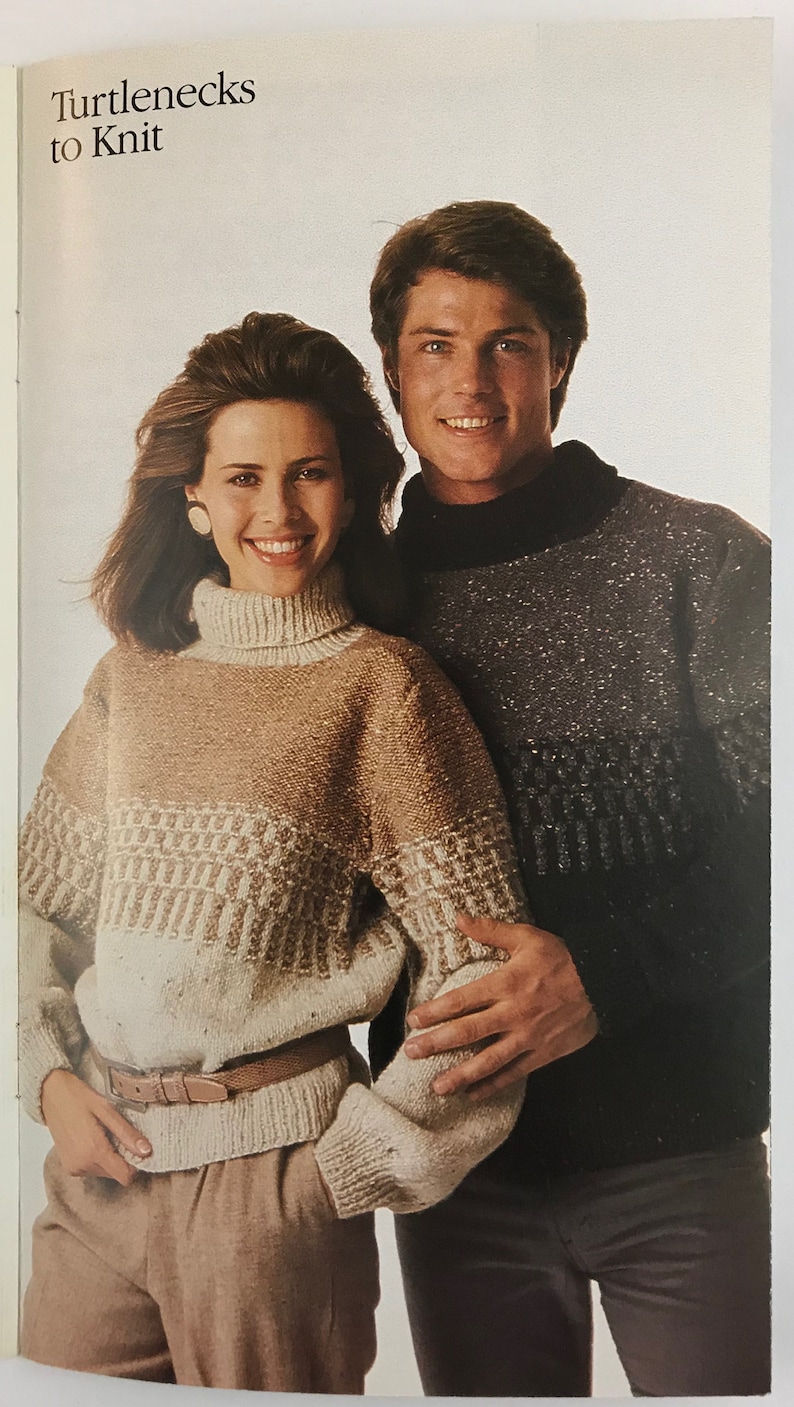 Vintage Knitting With Style From Simplicity Pattern Book #428-Turtlenecks and Cardigans to Knit