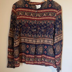 Vintage 90er Jahre Blusentop von Cricket Lane Medium
