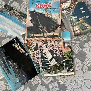 Vintage LOT von 16 Great KOBE Größter Handelshafen SOUVENIR Postkarten