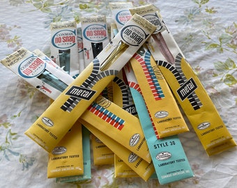 Vintage LOT of 12 SEWING Zippers NEW Old Stock