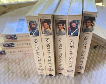 Vintage Lot of 10 NORTH & SOUTH Movies VHS Tapes