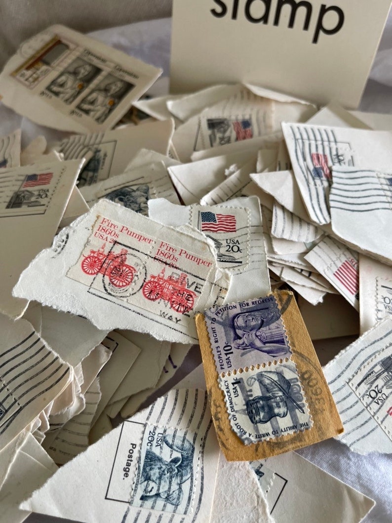 Huge Lot of Vintage POSTAGE STAMPS Scrapbooking Lot Paper - Etsy