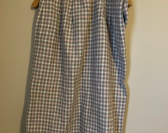 Falda Vintage 80s Rosa Gris TWEED extra grande
