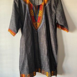 Vintage ETHNIC Hip Mod TUNIC TOP Medium