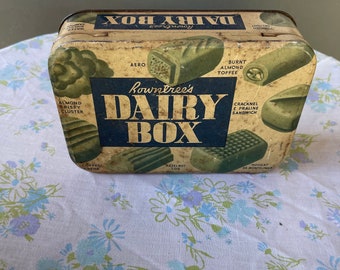 Vintage ADVERTISING Rountrees DAIRY BOX Candy Tin