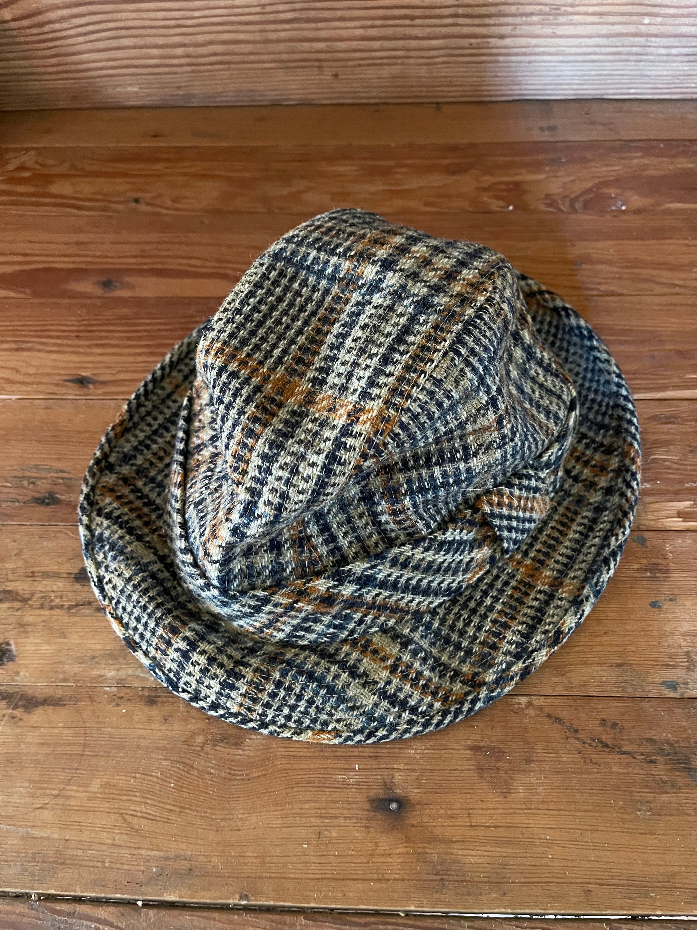 MENS Vintage CHALLENGER by STETSON Plaid Fedora Hat - Etsy