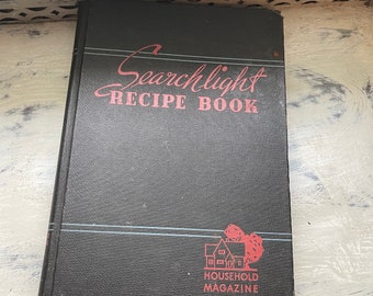 Livre de recettes Searchlight vintage des années 40 COOKBOOK