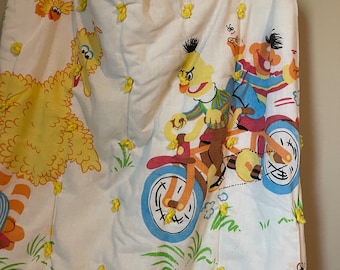 Vintage SESAME STREET Baby Zip up CRIB Bedding