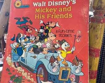 Vintage 70er Jahre KINDERbuch Walt Disney MICKEY und seine FREUNDE