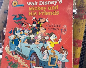 Vintage 70s CHILDREN Book Walt Disney MICKEY and His FRIENDS - Etsy