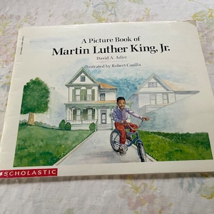 vintage ENFANTS livre livre d&#39;images de MARTIN Luther KING Jr.