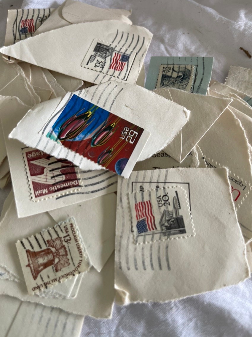 Huge Lot of Vintage POSTAGE STAMPS Scrapbooking Lot Paper - Etsy