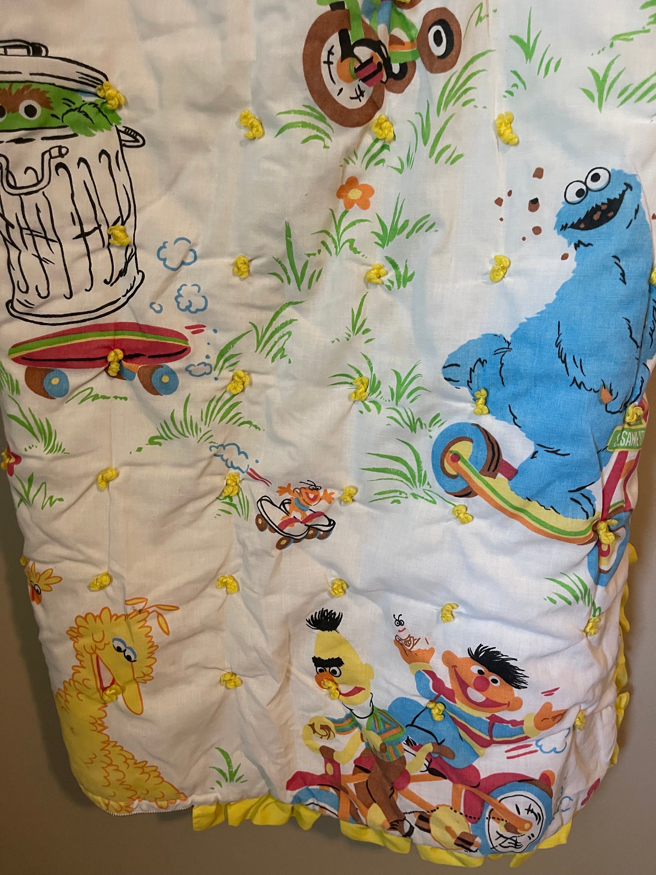 Vintage SESAME STREET Baby Zip up CRIB Bedding - Etsy
