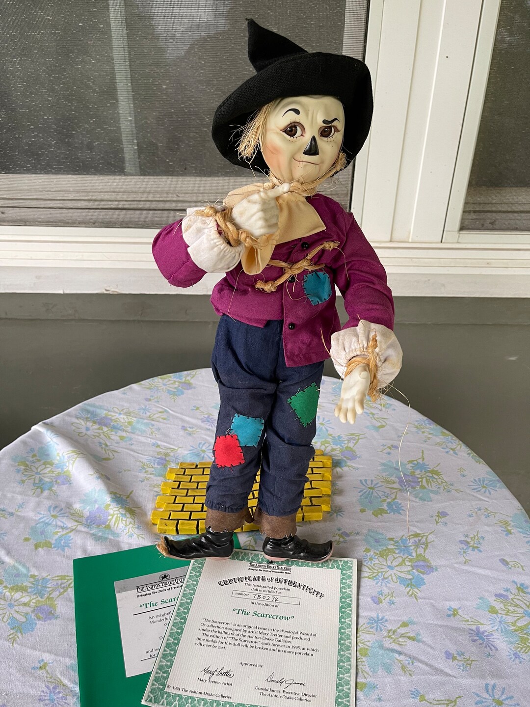 Vintage SCARECROW the WIZARD of Oz DOLL Ashton Drake Galleries - Etsy