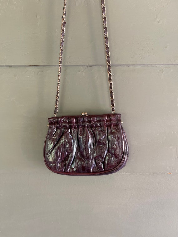 vintage 80s brown genuine - Gem