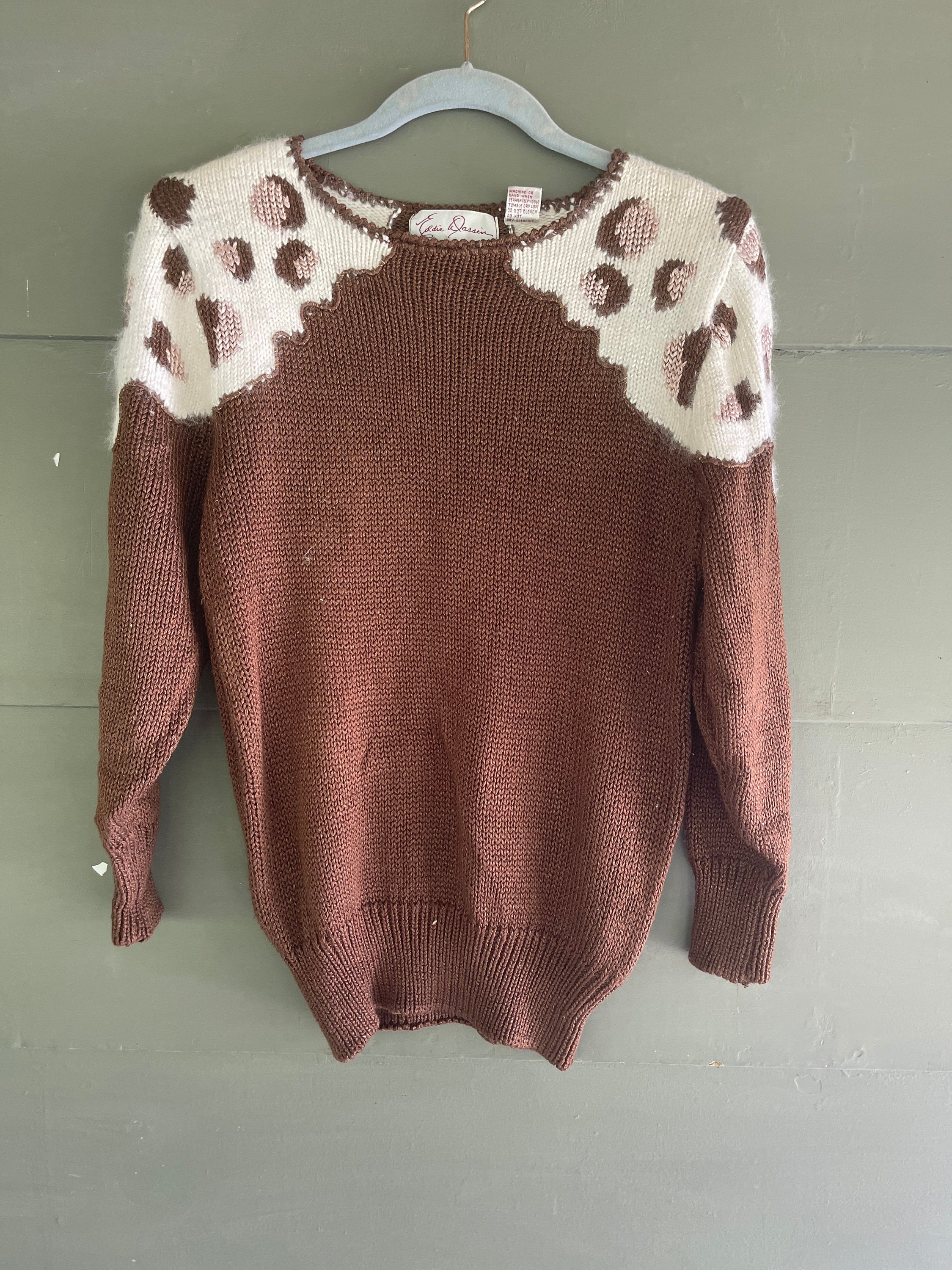 GORGEOUS Vintage 80s EDDIE DASSIN Angora Sweater Small - Etsy Denmark