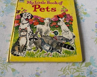Vintage CHILDREN Book My LITTLE Book of PETS - Etsy