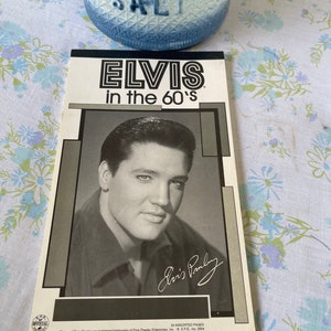 Vintage ELVIS Pictures from 60s NOTE PAD Souvenir