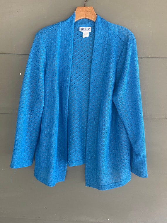 Vintage BLUE Light weight cardigan TOP By Blair me