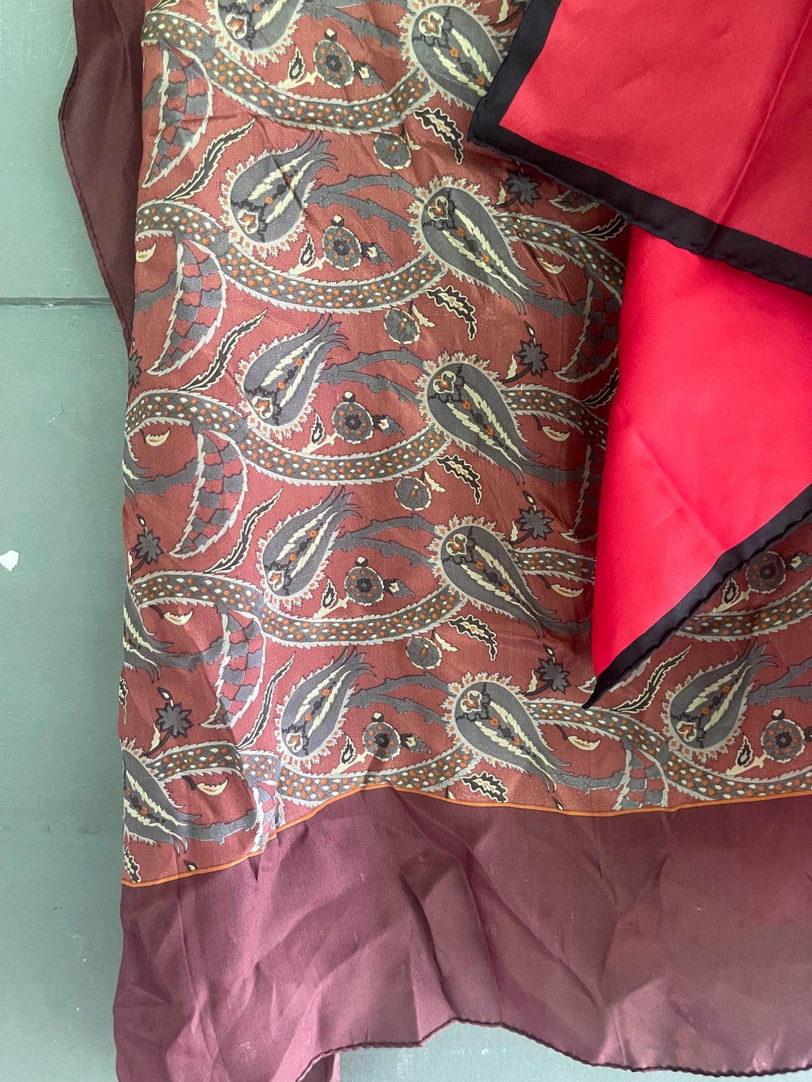 Vintage SILK Scarf lot ANNE KLEIN and Dumont, foto 2 di 5