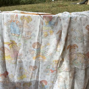 Vintage Cabbage Patch Kids jaren 80 set van 2 lakens, tweepersoonsformaat