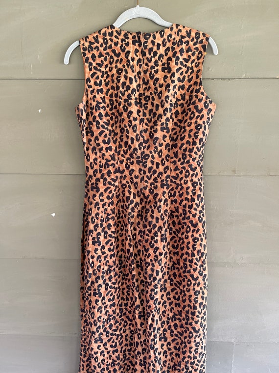 Vintage 90s MAGGY LONDON Animal Print Dress Grung… - image 3