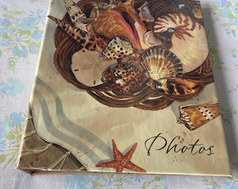 Vintage HALLMARK-fotoalbum met schelpdecor