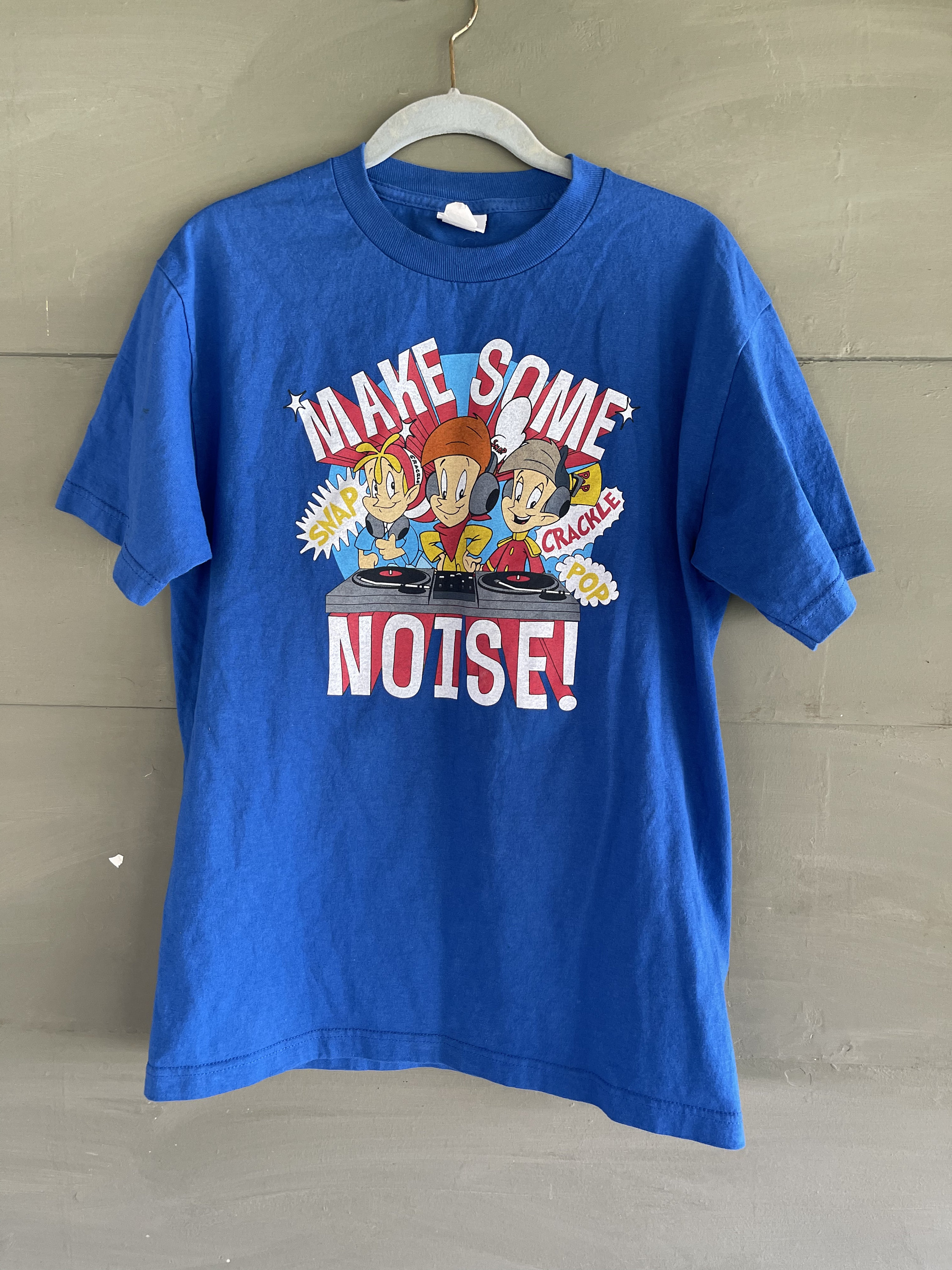 Vintage UNISEX Blue KELLOGGS Snap Crackle Pop TSHIRT Small to 