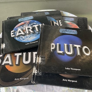 Vintage LOT of 7 Kids books about PLANETS Kids Learning books Storybooks