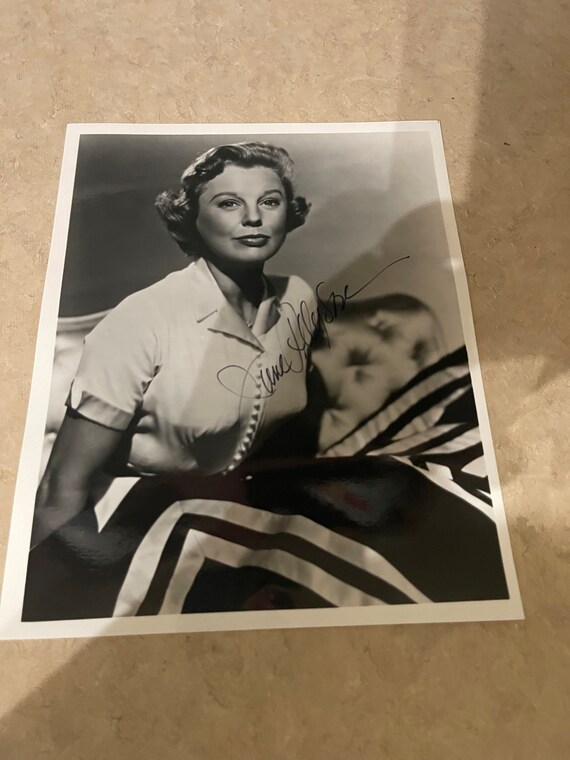 ヴィンテージ ジューン・アリソン 直筆サイン入り写真 - Etsy 日本
