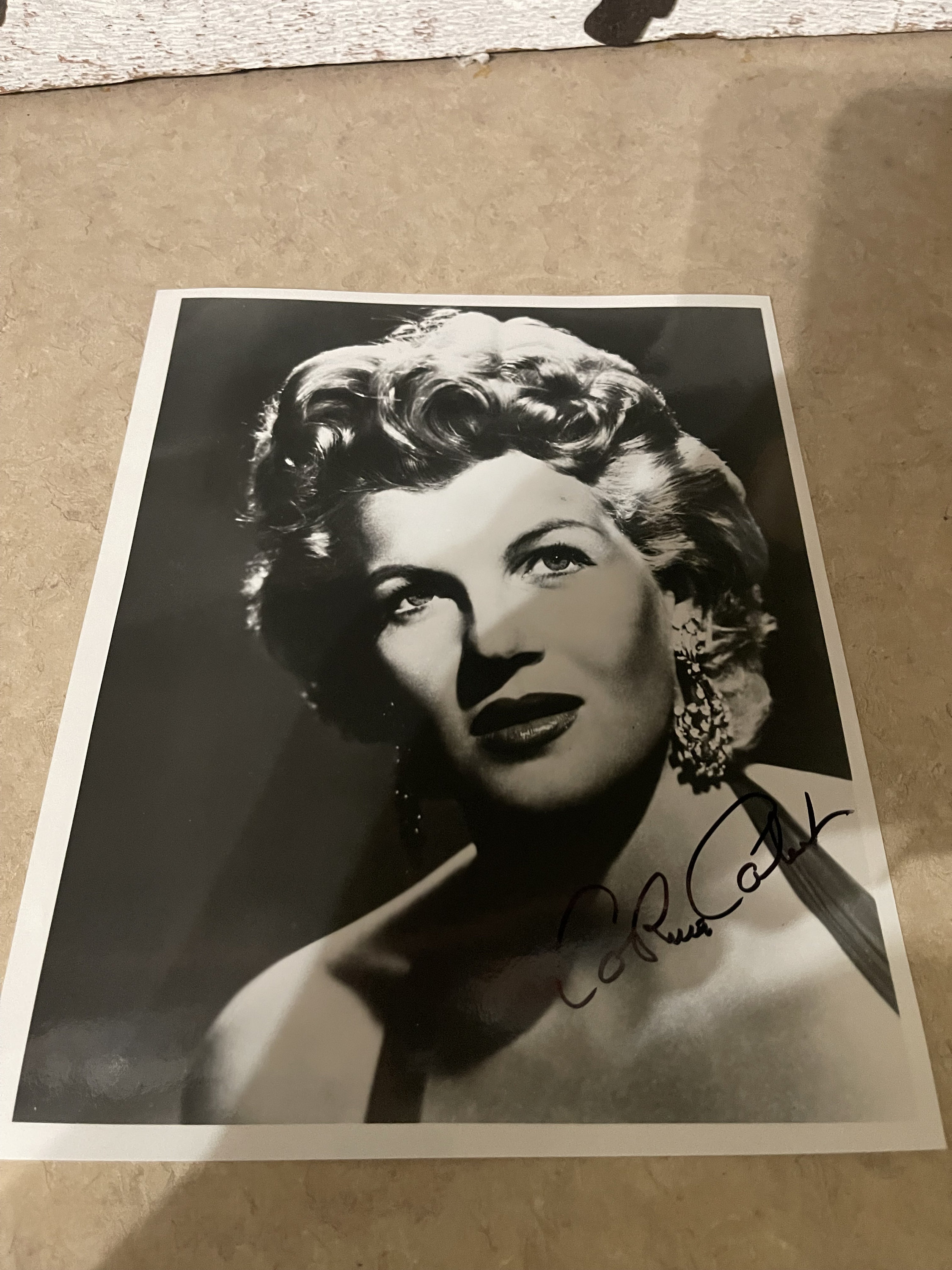 Vintage CORINNE CALVET Autographed Photo