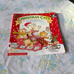 Vintage Christmas Book CHRISTMAS CATS