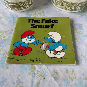 Vintage 80s CHILDREN Book The FAKE SMURF