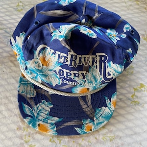 MENS Vintage HAWAIIAN Look TRUCKERS Cap Salt Tiver Opry Country Music