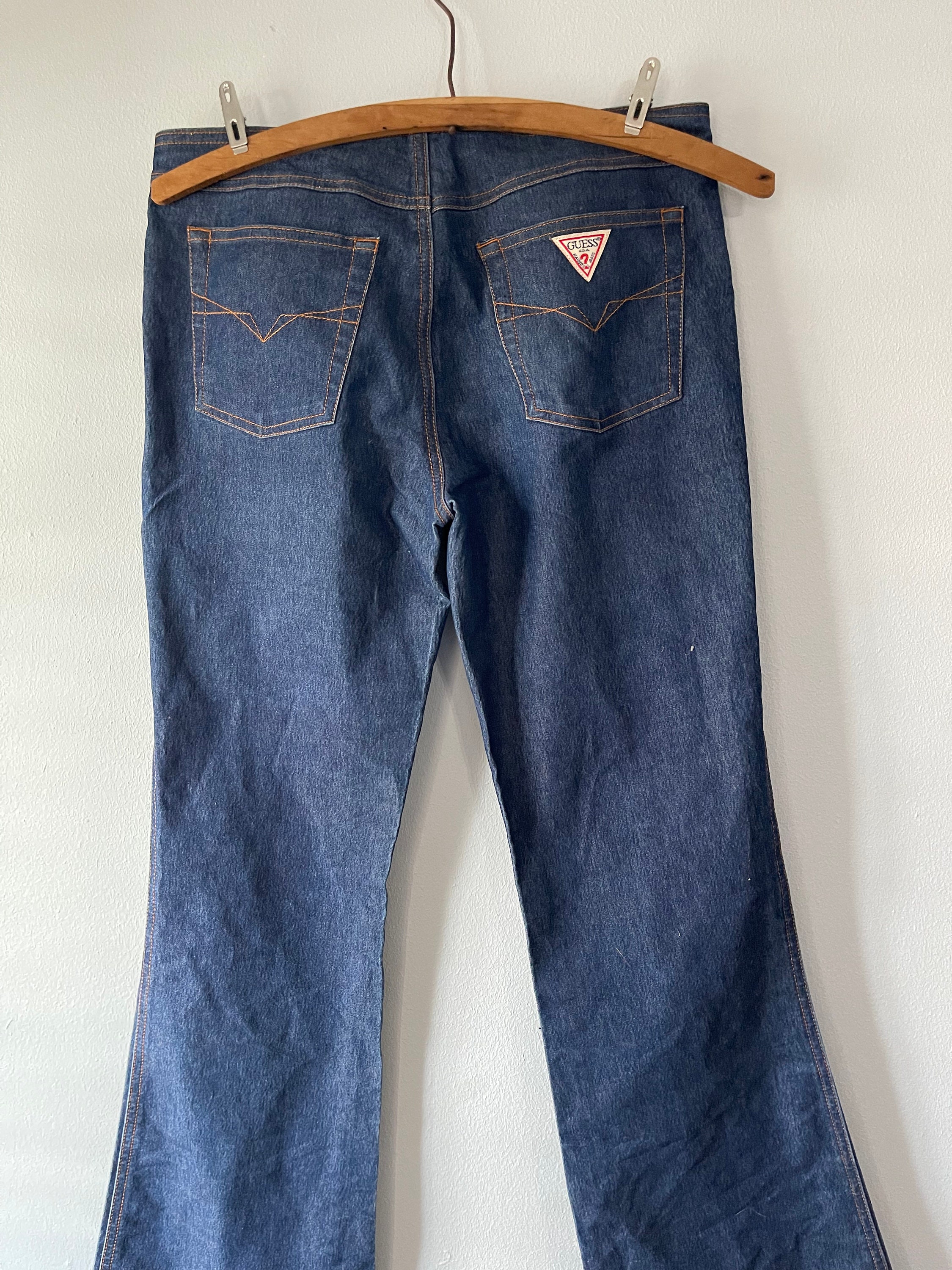 Vintage 90s FLARE Bell Bottoms GUESS Jeans Size 28