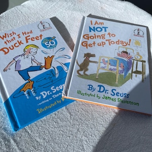 Vintage KINDER Lot von 2 Dr. Seuss BÜCHER Kinder Märchenbücher