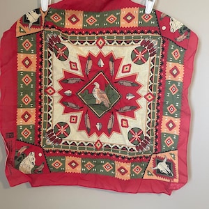 Vintage Southwest Style BANDANA Cotton Colorfast USA Made