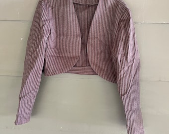 Vintage 80s Short CROPPED Jacket Top small