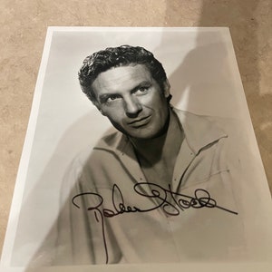Vintage Autographed PHOTO of actor ROBERT STACK