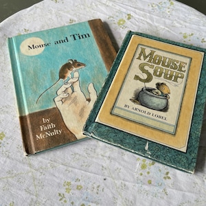 Vintage Lot Of 2 CHILDREN Books about Mice