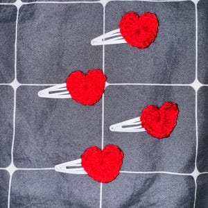 Barrettes coeur d&#39;amour