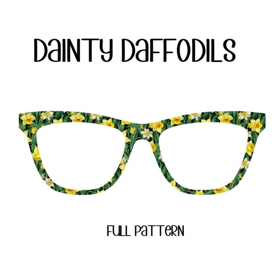 DAINTY DAFFODILS Horizontal Gradient Eyewear Topper, comes with N52 magnet