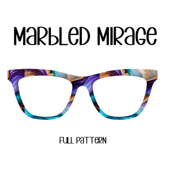 MARBLED MIRAGE Eyewear Toppers, comes with N52 magnets