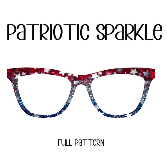 PATRIOTIC SPARKLE Eyewear Toppers, comes with N52 magnets