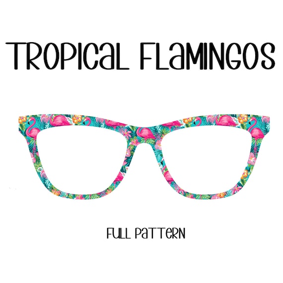 TROPICAL FLAMINGOS Eyewear Toppers, comes with N52 magnets